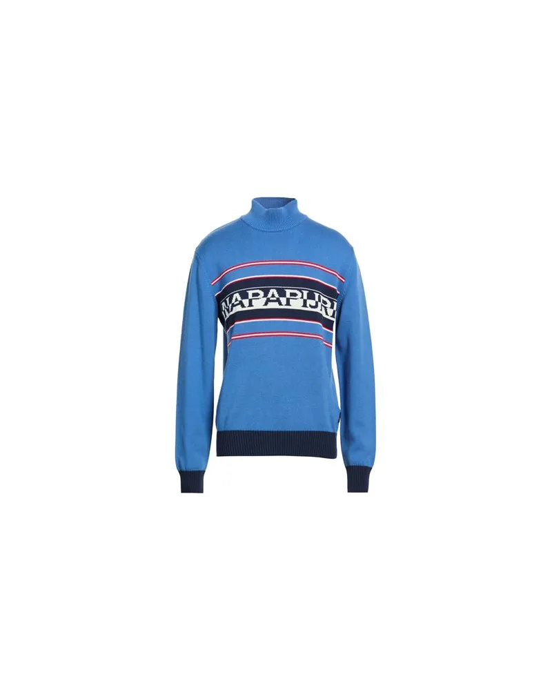 Napapijri STRICKWAREN - Rollkragenpulloverauf YOOX.COM Hellblau
