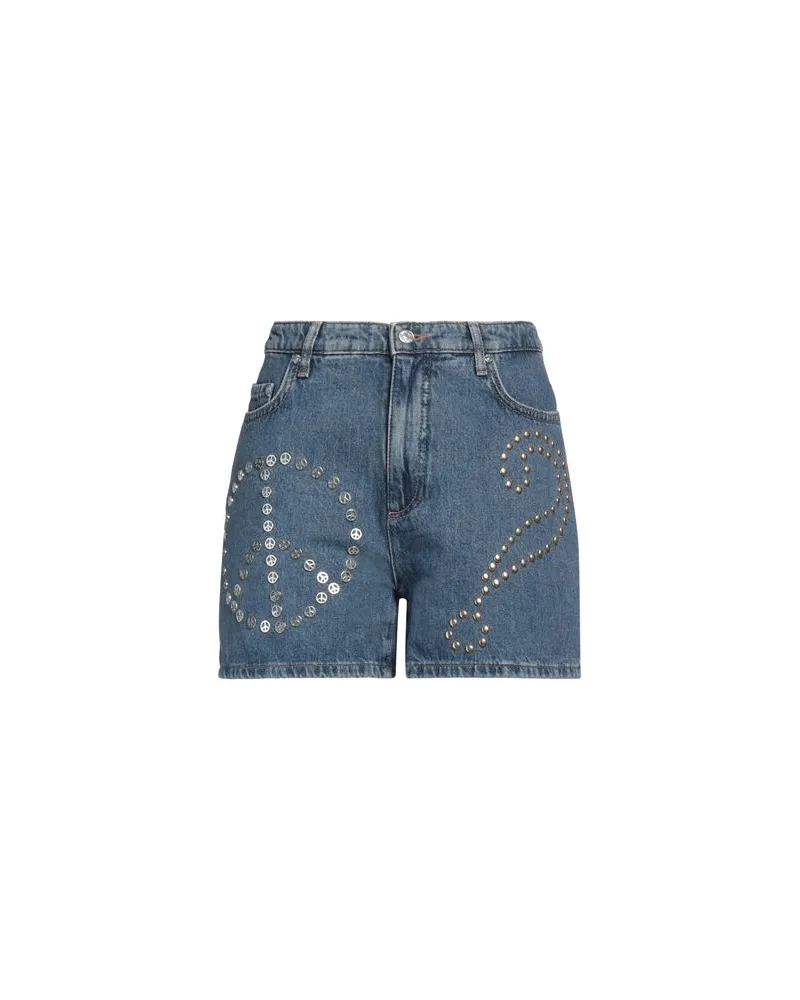 Moschino HOSEN & RÖCKE - Jeansshortsauf YOOX.COM Blau