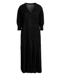 Twin-Set Midi-Kleid Schwarz