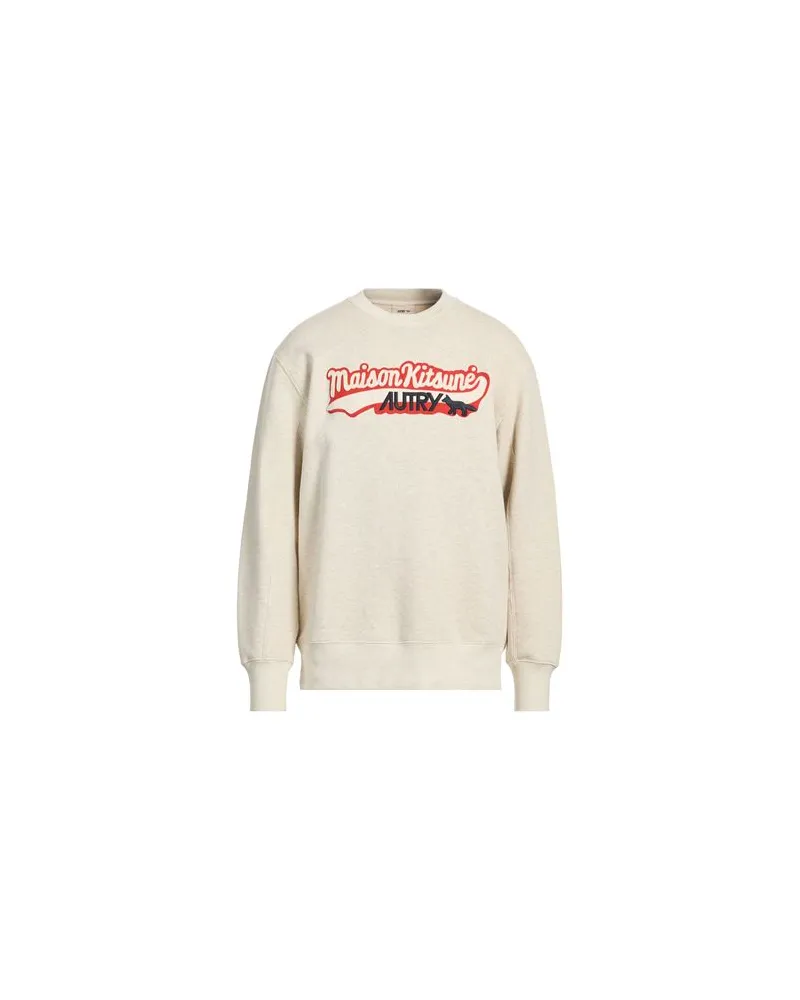AUTRY X MAISON KITSUNÉ - TOPS - Sweatshirtsauf YOOX.COM Beige