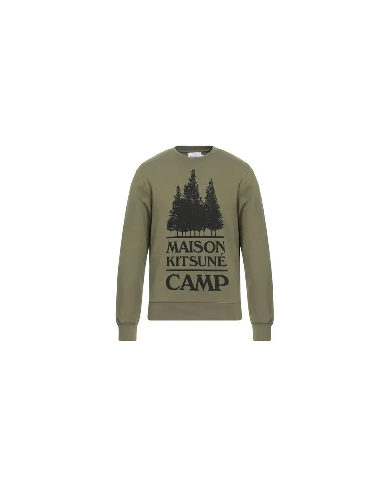 Kitsuné TOPS - Sweatshirtsauf YOOX.COM Militärgrün