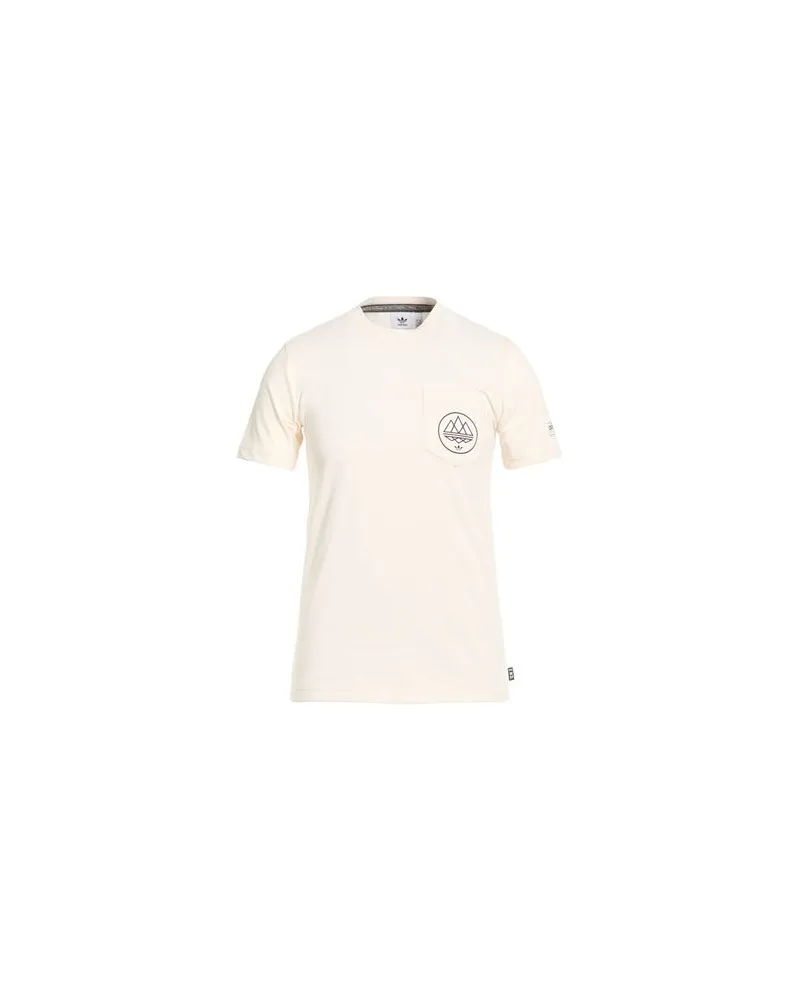 adidas TOPS - T-shirtsauf YOOX.COM Cremeweiß