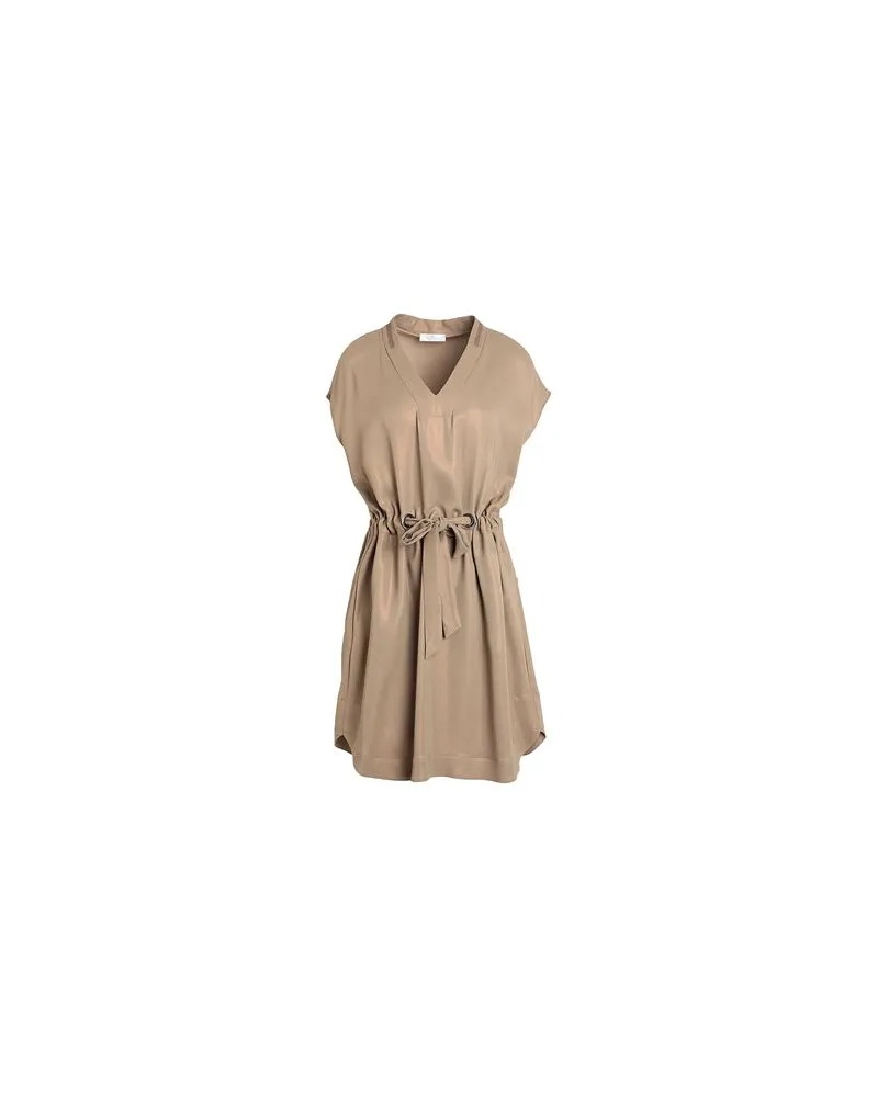 PANICALE Cashmere KLEIDER - Mini-Kleiderauf YOOX.COM Khaki