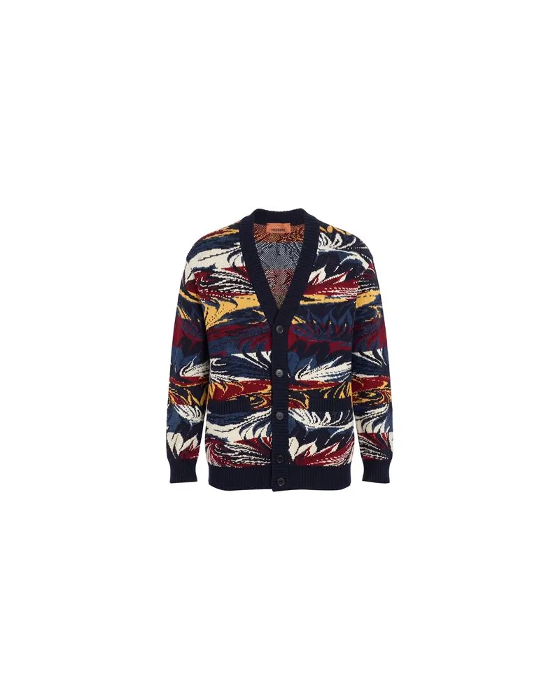 Missoni STRICKWAREN - Strickjackenauf YOOX.COM Marineblau