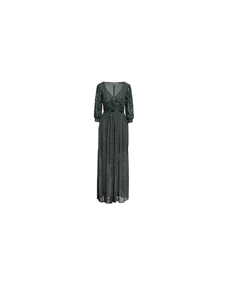 Fracomina KLEIDER - Maxi-Kleiderauf YOOX.COM Dunkelgrün