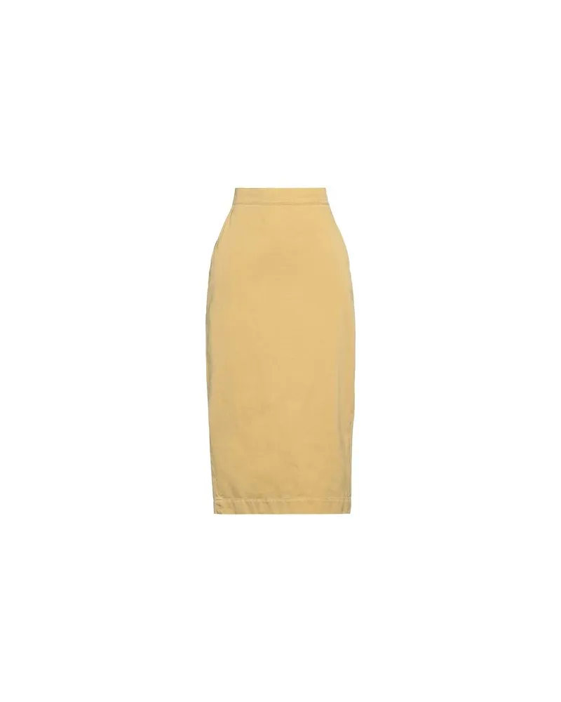 Max Mara SFILATA - HOSEN & RÖCKE - Midi-Röckeauf YOOX.COM Senf