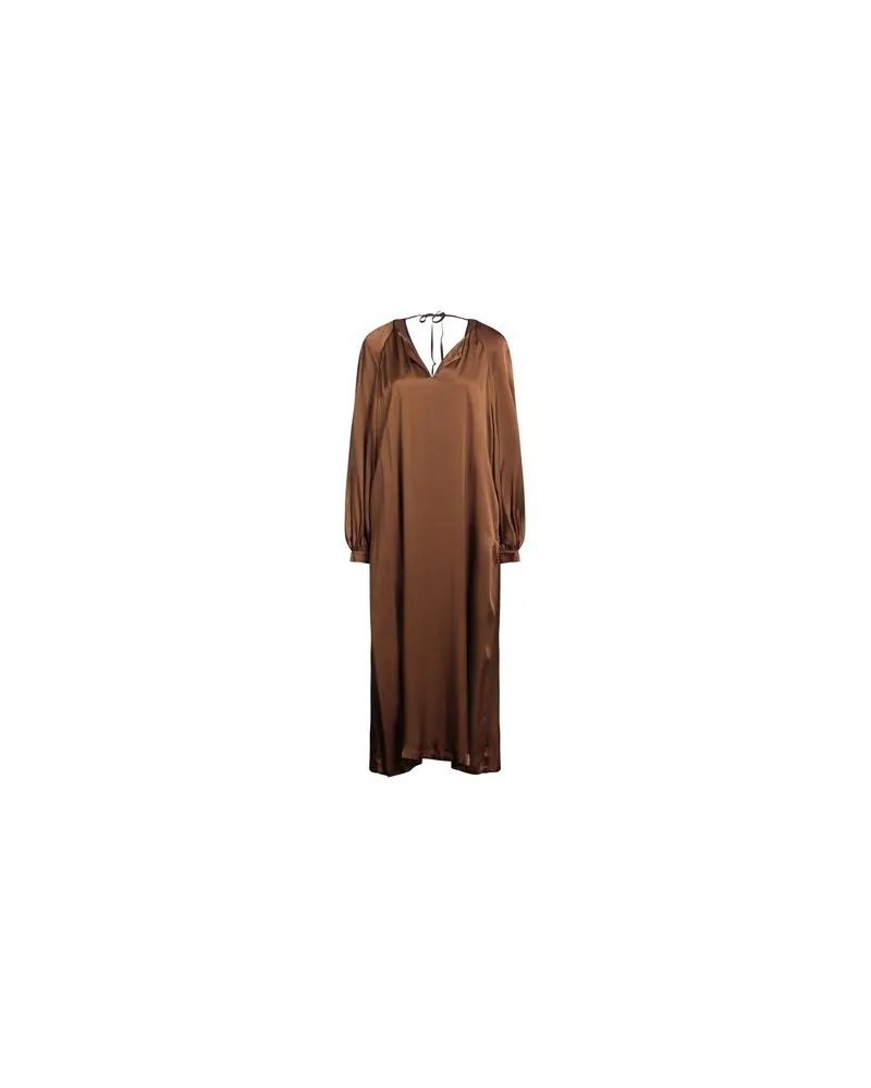 Semicouture KLEIDER - Midi-Kleiderauf YOOX.COM Braun