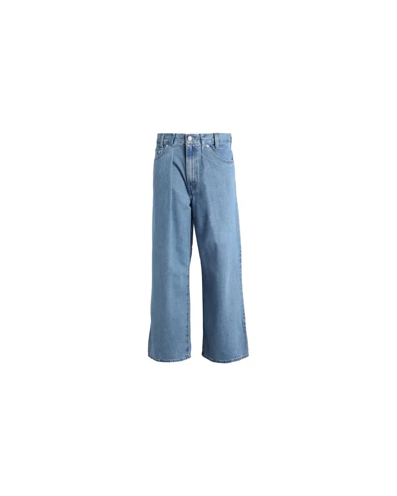 Levi's FOLDED PLEATED BAGGY MED INDIGO - WORN IN  - HOSEN & RÖCKE - Jeanshosenauf YOOX.COM Blau