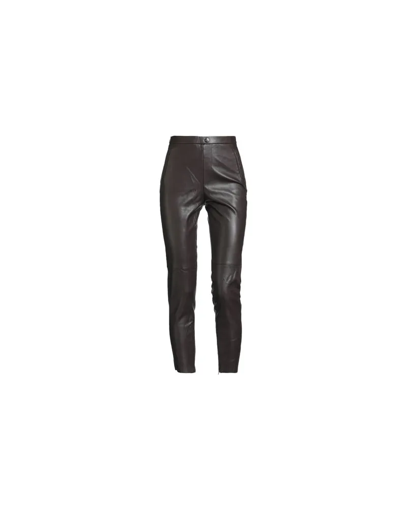Guess HOSEN & RÖCKE - Hosenauf YOOX.COM Dunkelbraun