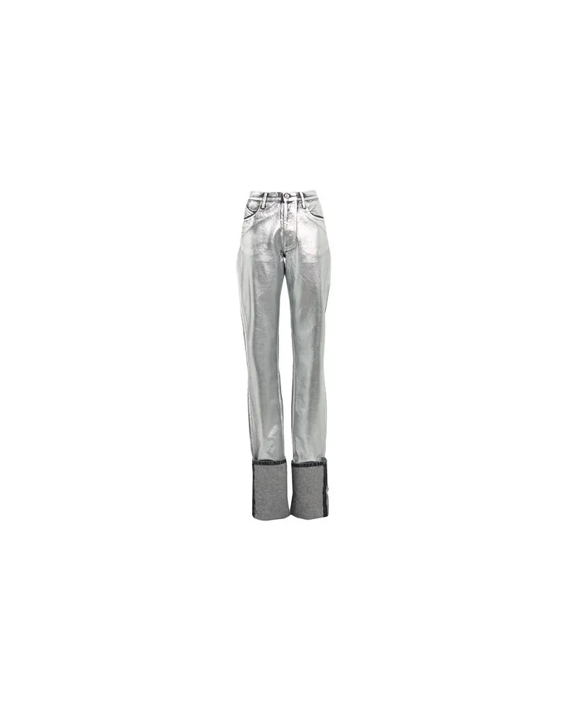 ATTICO HOSEN & RÖCKE - Jeanshosenauf YOOX.COM Silber