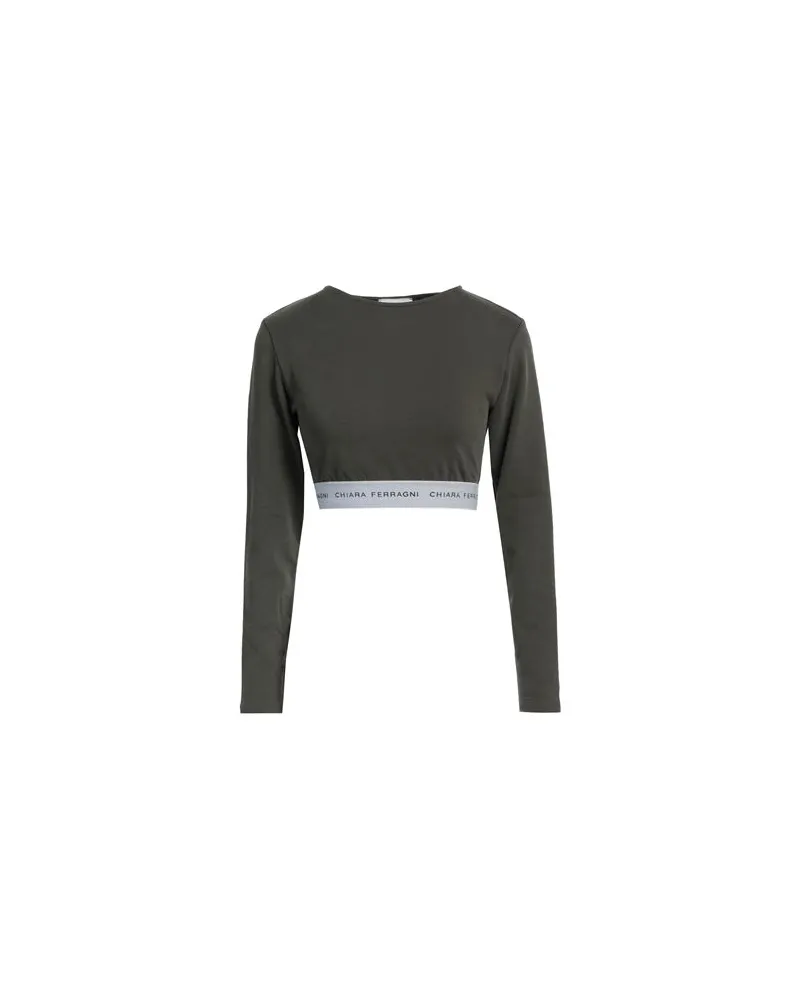 Chiara Ferragni TOPS - Sweatshirtsauf YOOX.COM Militärgrün