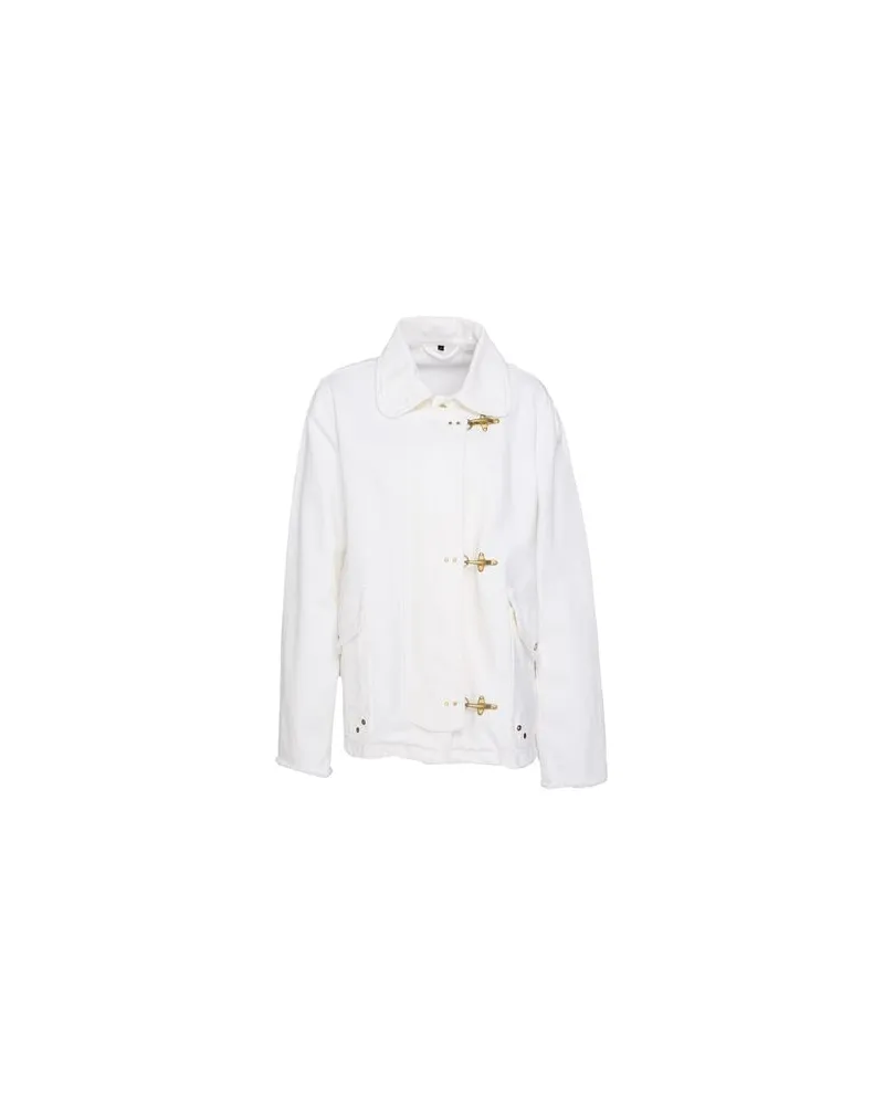 Fay JACKEN & MÄNTEL - Jeansjacken/Mäntelauf YOOX.COM Cremeweiß