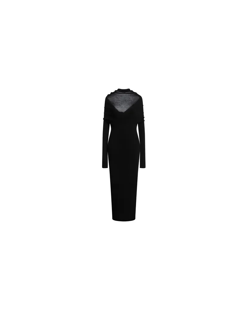 Jacquemus KLEIDER - Maxi-Kleiderauf YOOX.COM Schwarz