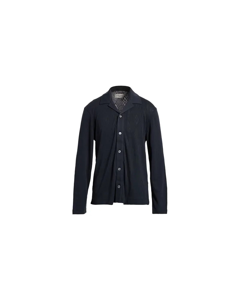 Officine Generale STRICKWAREN - Strickjackenauf YOOX.COM Marineblau