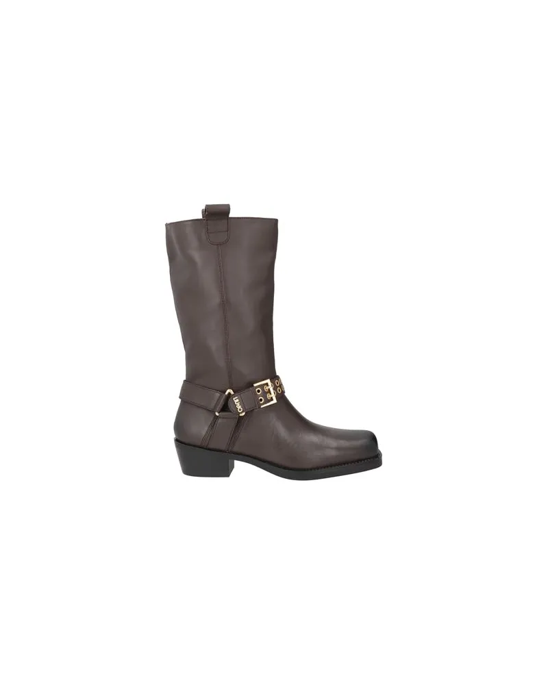 Liu Jo SCHUHE - Stiefelauf YOOX.COM Dunkelbraun