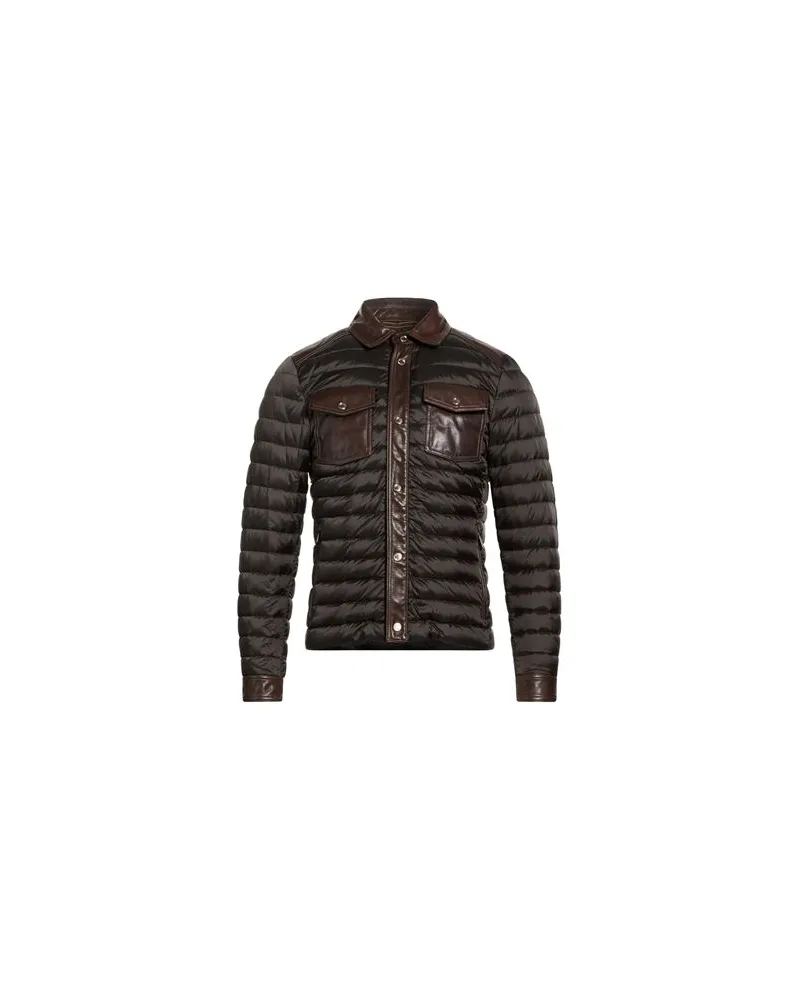 MOORER JACKEN & MÄNTEL - Pufferjacken & Daunenjackenauf YOOX.COM Dunkelbraun