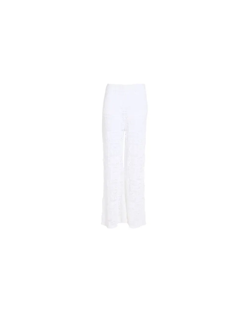 D.EXTERIOR HOSEN & RÖCKE - Hosenauf YOOX.COM Weiß