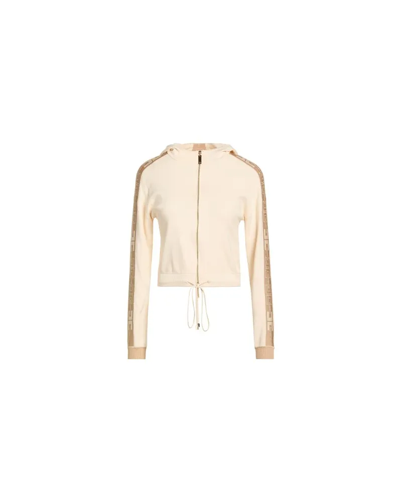 Elisabetta Franchi TOPS - Sweatshirtsauf YOOX.COM Beige