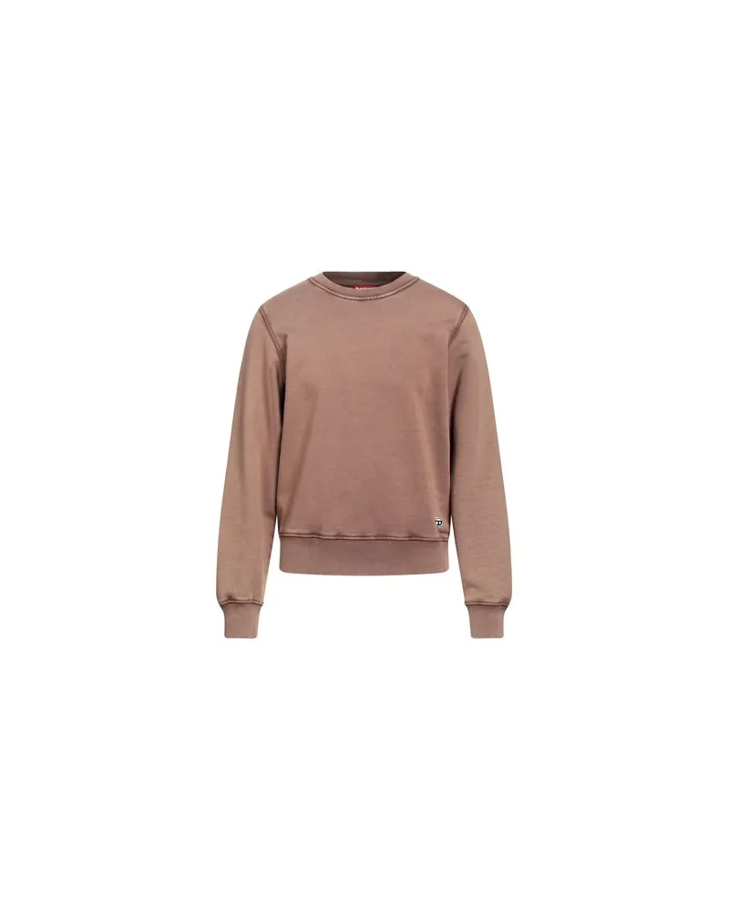 Diesel TOPS - Sweatshirtsauf YOOX.COM Hellbraun