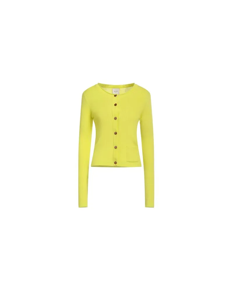 ALYSI CRÈME - STRICKWAREN - Strickjackenauf YOOX.COM Limettengrün