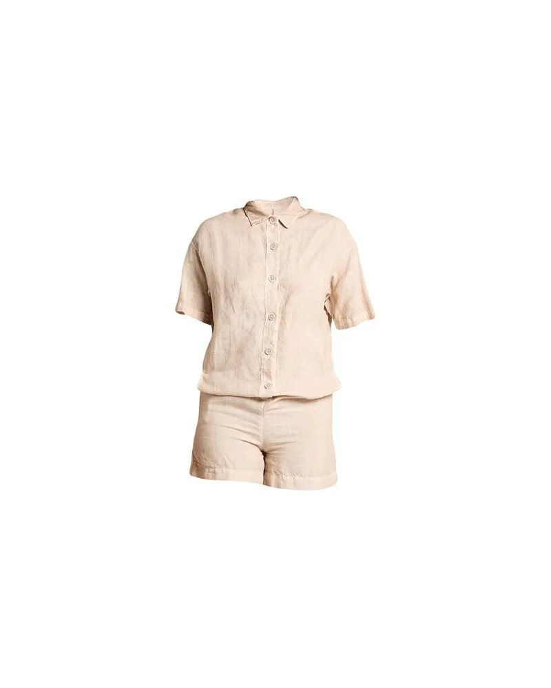 120% Lino OVERALLS - Playsuitsauf YOOX.COM Beige