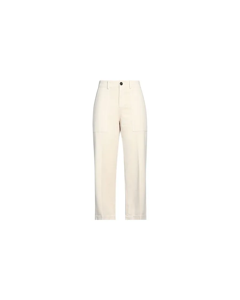 CIRCOLO 1901 HOSEN & RÖCKE - Hosenauf YOOX.COM Cremeweiß