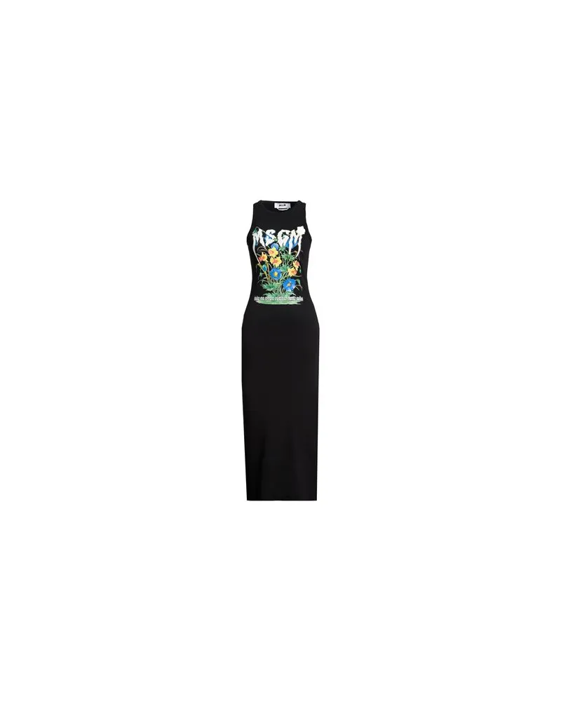 MSGM KLEIDER - Maxi-Kleiderauf YOOX.COM Schwarz