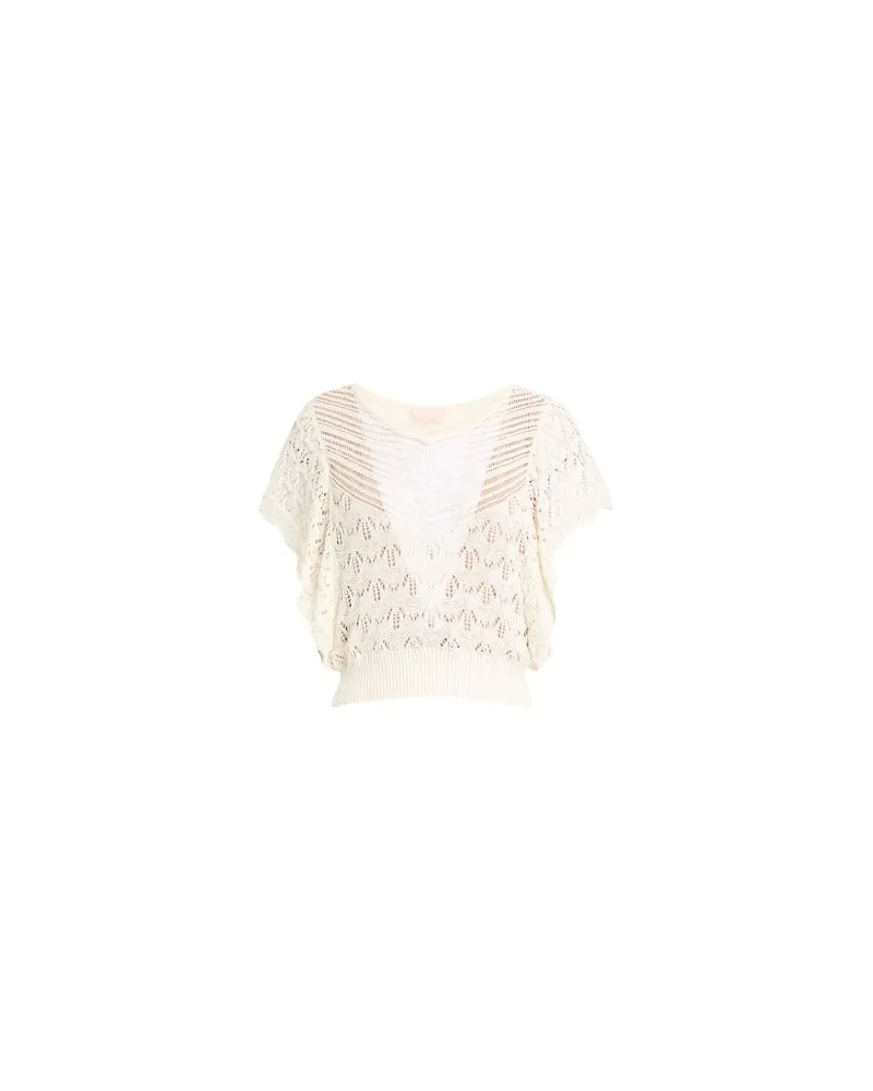 Liu Jo STRICKWAREN - Pulloverauf YOOX.COM Cremeweiß