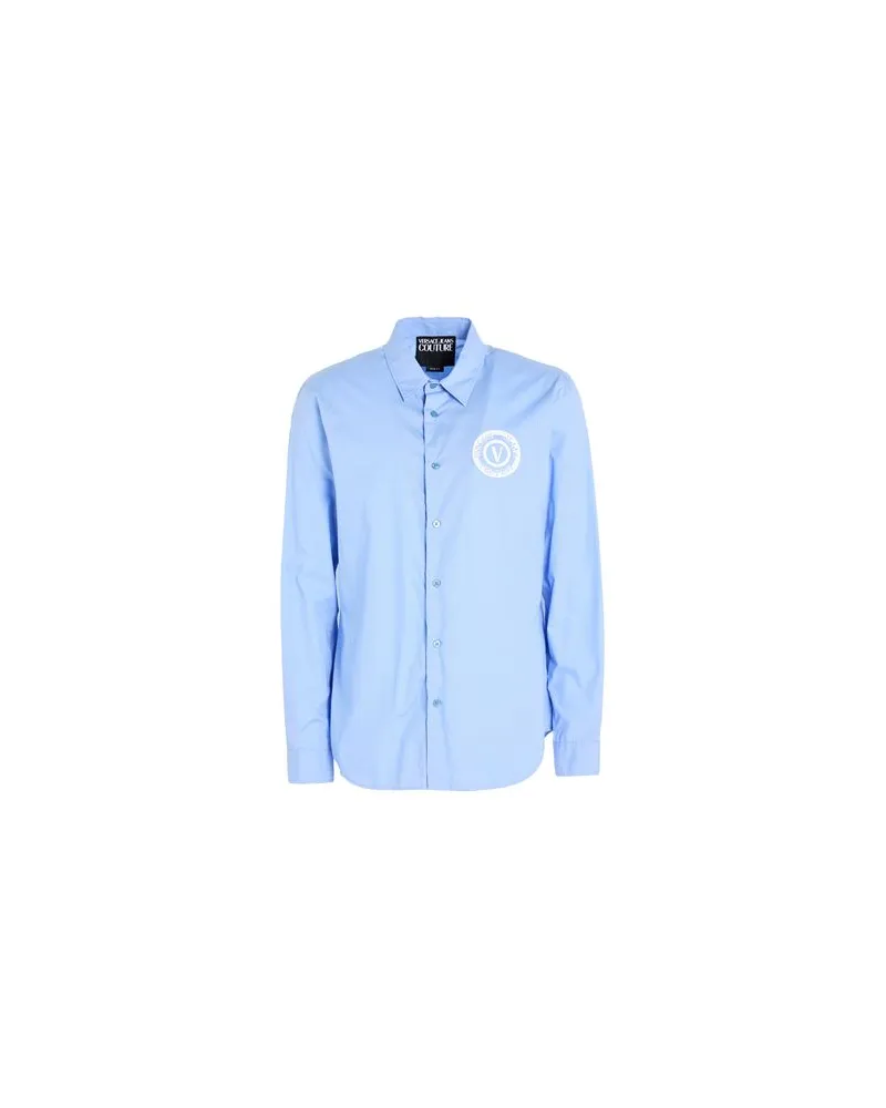 Versace Jeans TOPS - Hemdenauf YOOX.COM Hellblau