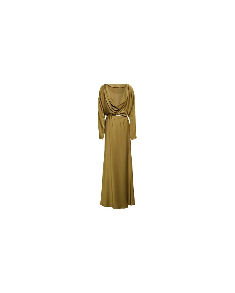 Max Mara KLEIDER - Maxi-Kleiderauf YOOX.COM Militärgrün