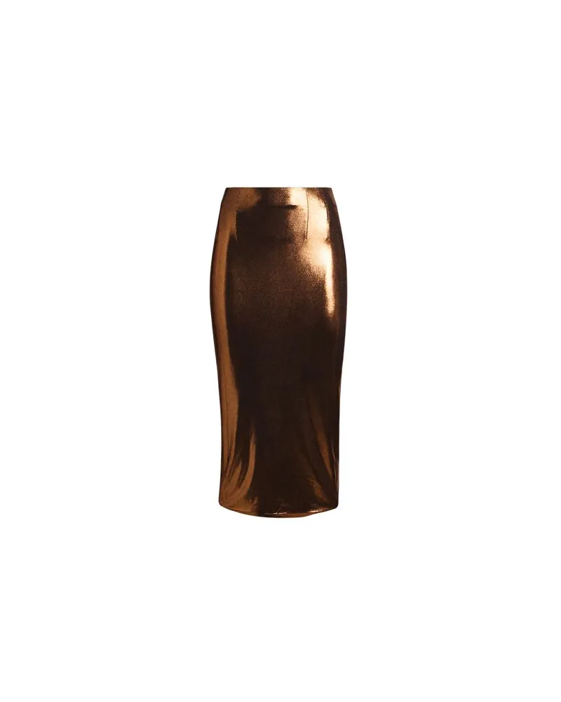 LaQuan Smith HOSEN & RÖCKE - Midi-Röckeauf YOOX.COM Bronze