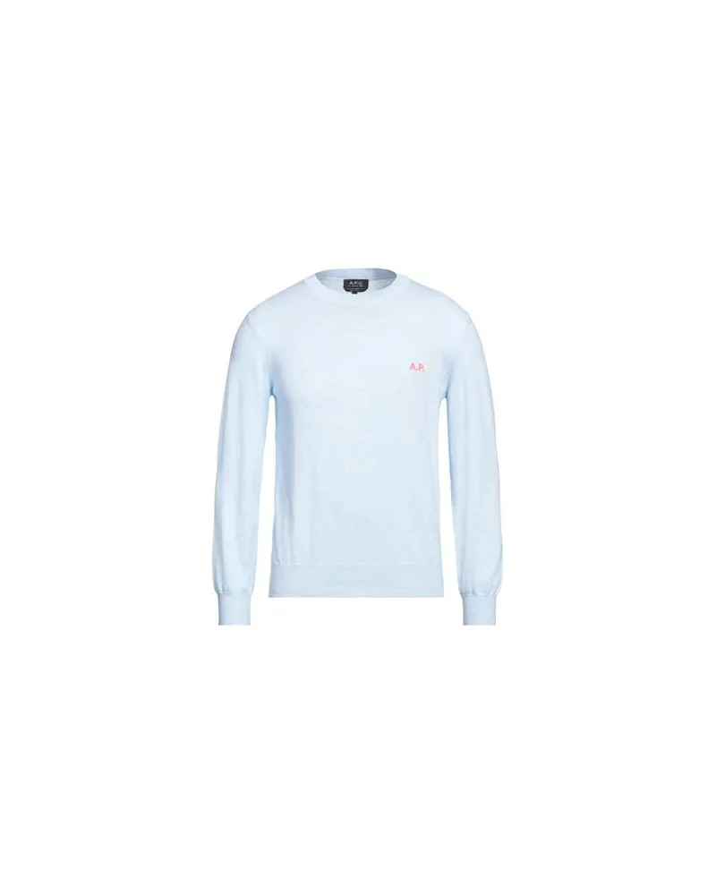 A.P.C. STRICKWAREN - Pulloverauf YOOX.COM Himmelblau