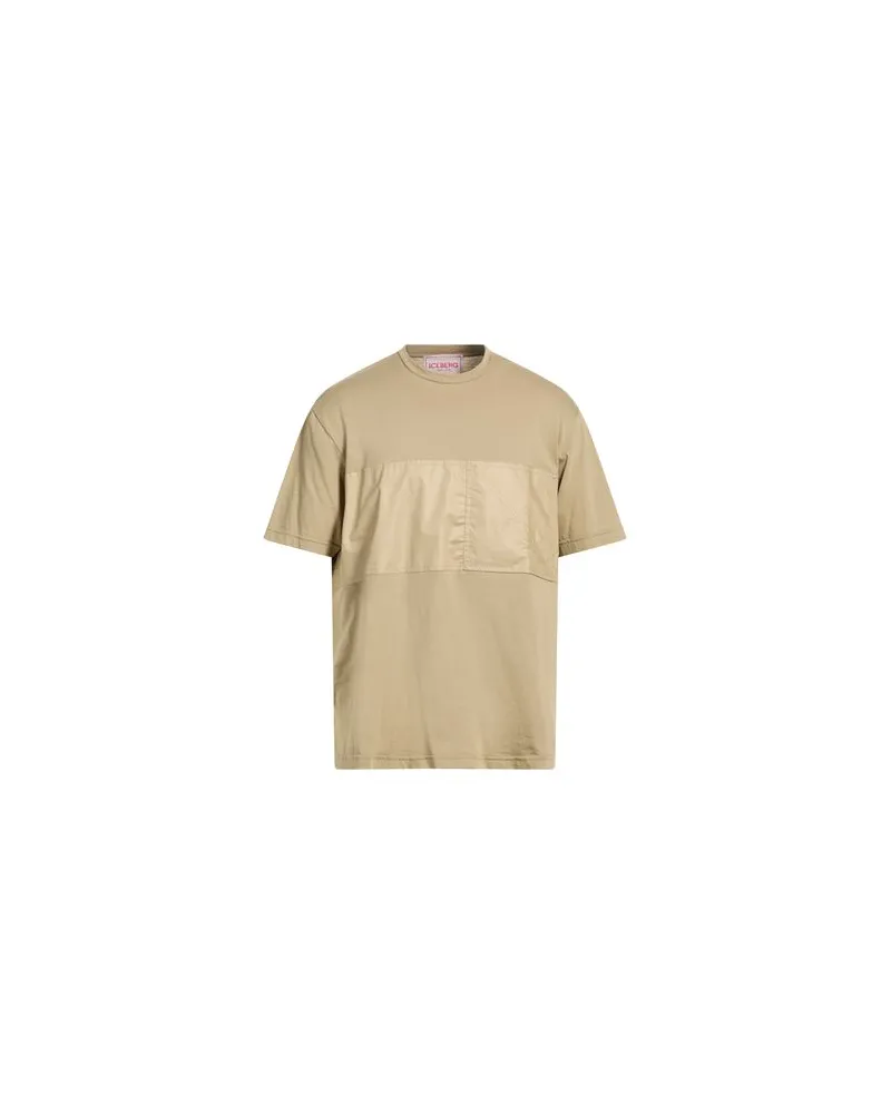 Iceberg T-SHIRT JERSEY  - TOPS - T-shirtsauf YOOX.COM Khaki