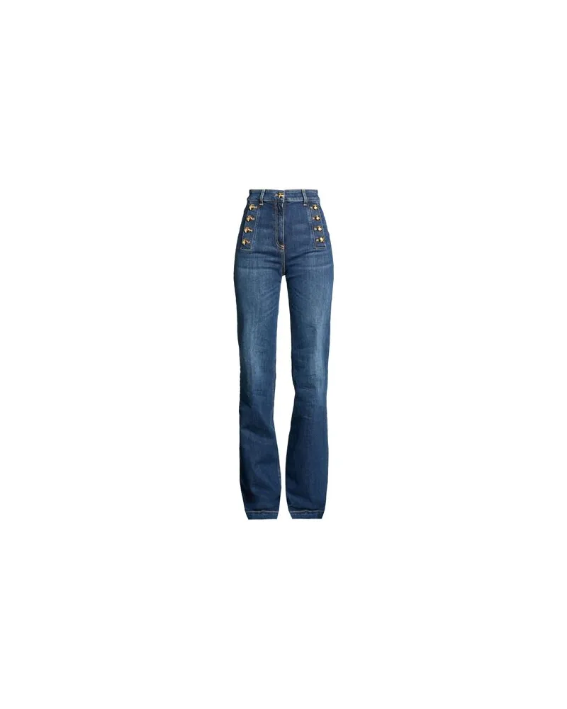 Elisabetta Franchi HOSEN & RÖCKE - Jeanshosenauf YOOX.COM Blau