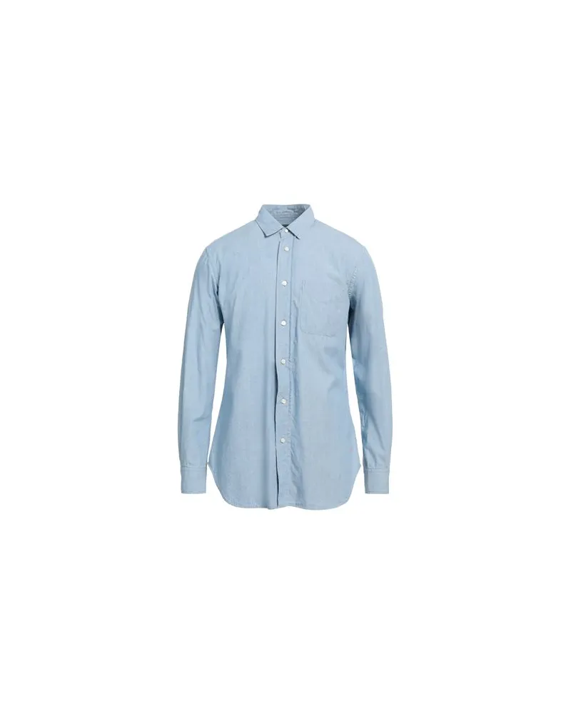 Hand Picked TOPS - Hemdenauf YOOX.COM Himmelblau