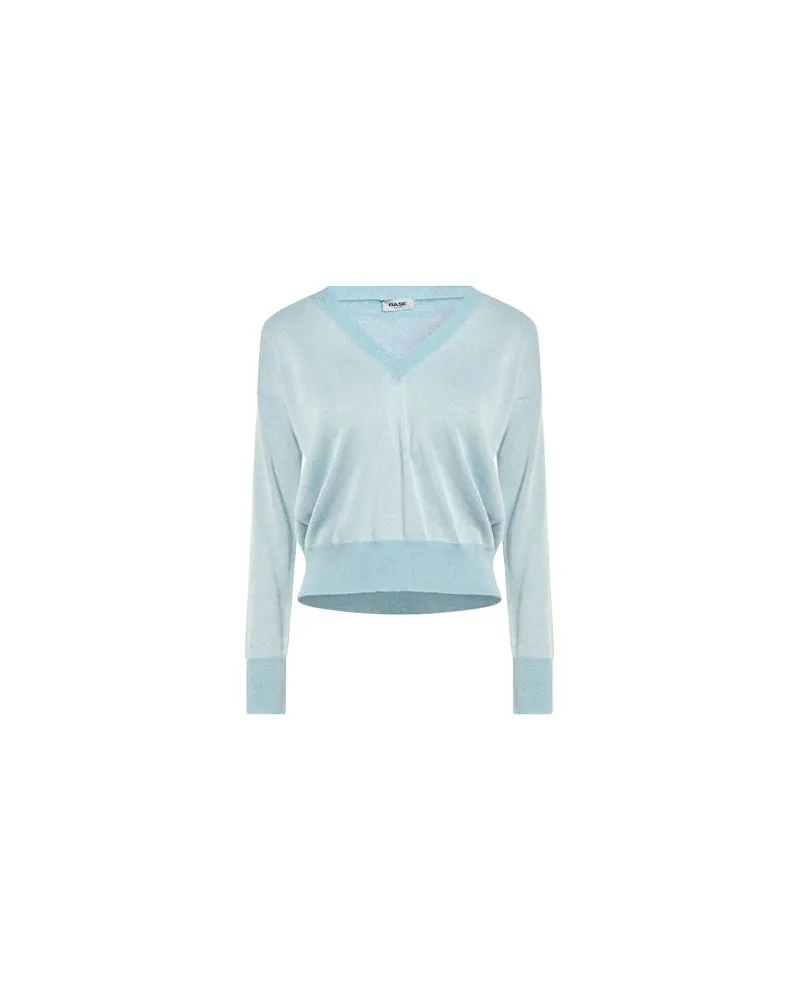 BASE Milano STRICKWAREN - Pulloverauf YOOX.COM Azurblau