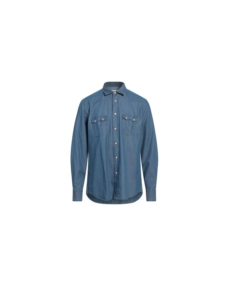 LARDINI TOPS - Jeanshemdenauf YOOX.COM Blau