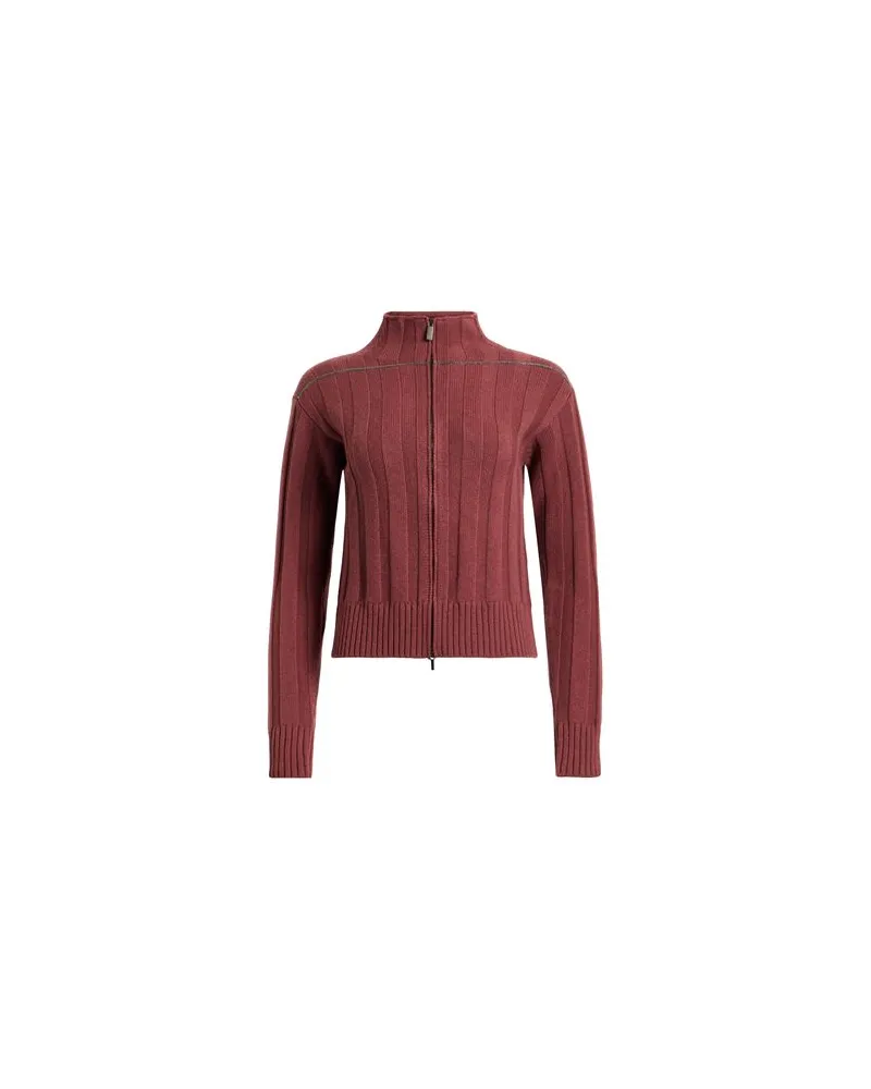 Fabiana Filippi STRICKWAREN - Strickjackenauf YOOX.COM Ziegelrot