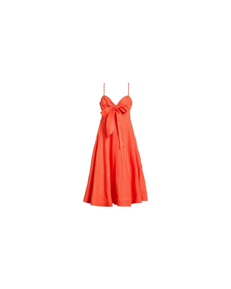 Zimmermann KLEIDER - Midi-Kleiderauf YOOX.COM Orange