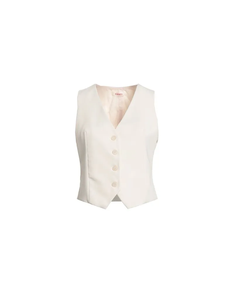 KONTATTO ANZÜGE und CO-ORDS - Couture-Westenauf YOOX.COM Elfenbein