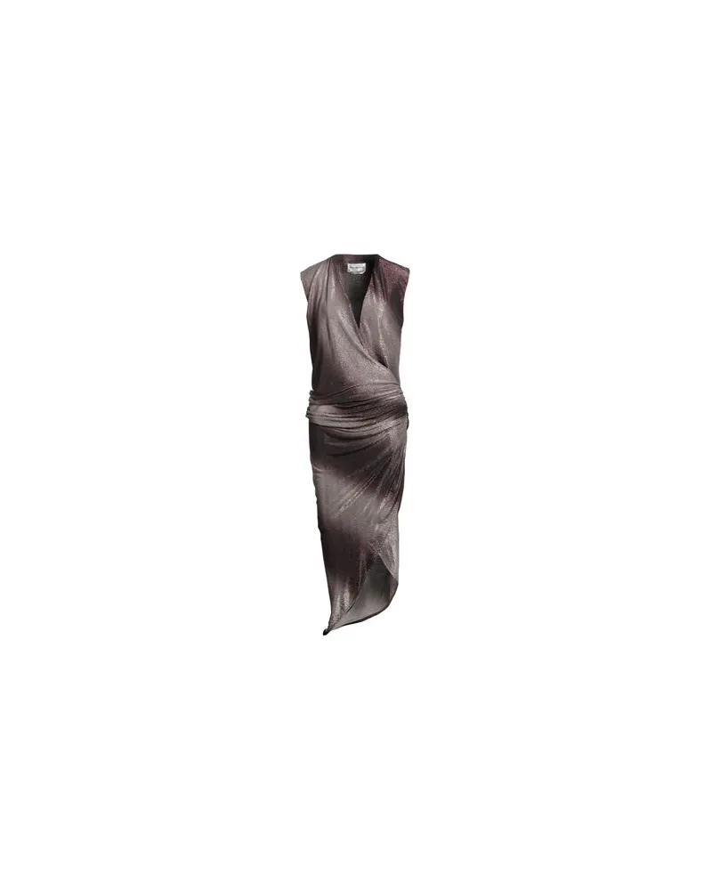 Anna Molinari KLEIDER - Maxi-Kleiderauf YOOX.COM Dunkelbraun
