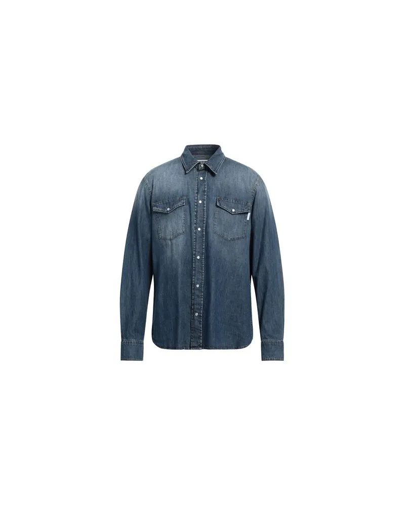 Mauro Grifoni TOPS - Jeanshemdenauf YOOX.COM Blau