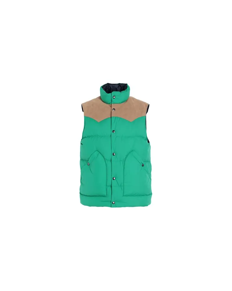 Woolrich WESTERN DOWN VEST  - JACKEN & MÄNTEL - Pufferjacken & Daunenjackenauf YOOX.COM Grün