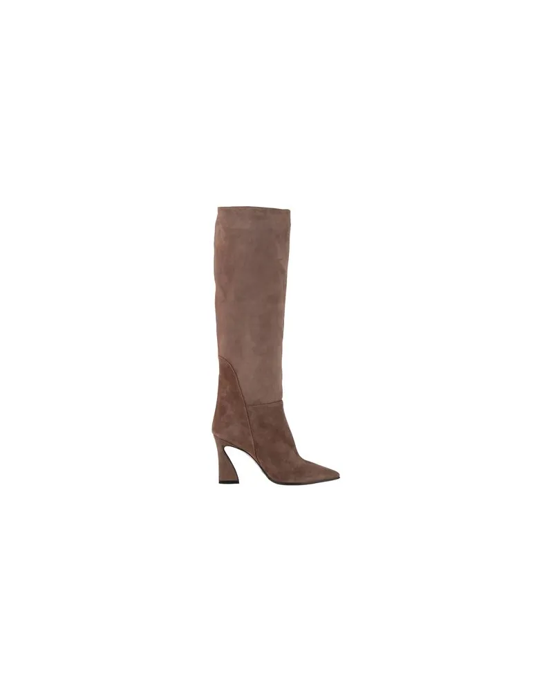 Anna F. SCHUHE - Stiefelauf YOOX.COM Beige