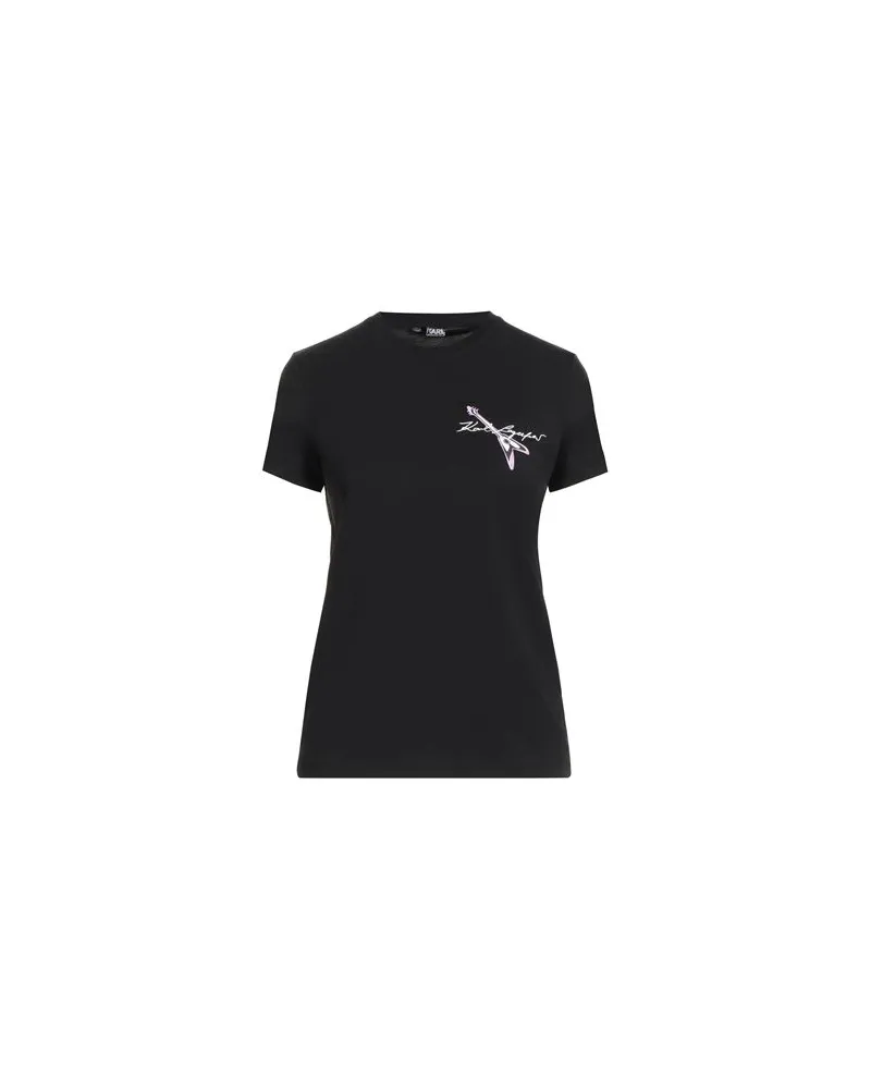 Karl Lagerfeld TOPS - T-shirtsauf YOOX.COM Schwarz