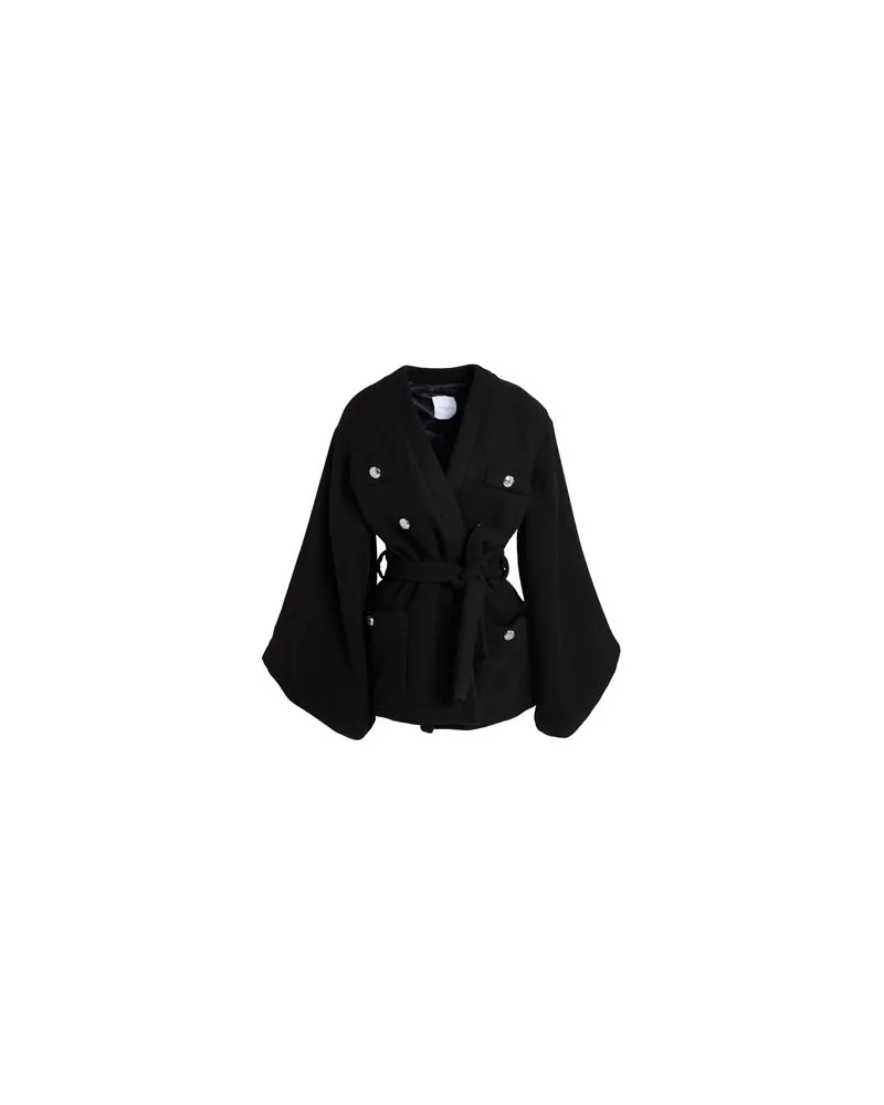 Gaëlle Bonheur JACKEN & MÄNTEL - Mäntelauf YOOX.COM Schwarz