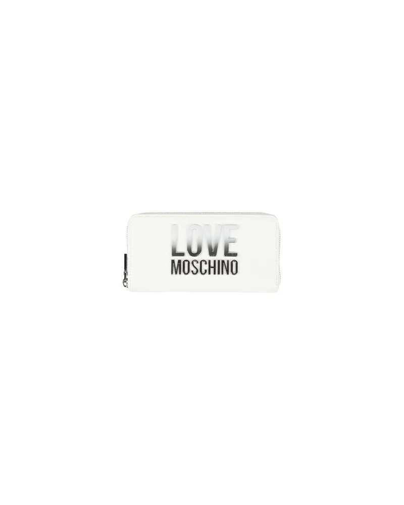 Moschino Kleinlederwaren - Brieftaschenauf YOOX.COM Weiß