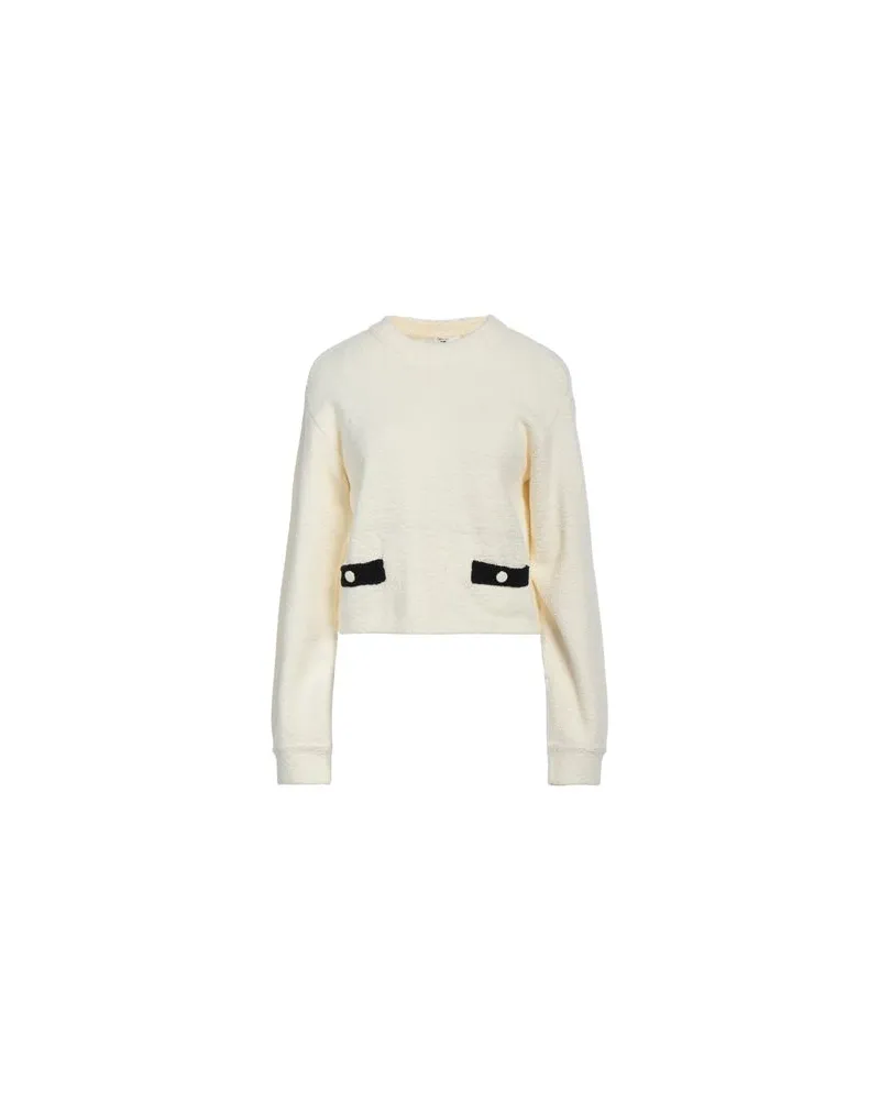 Twin-Set TOPS - Sweatshirtsauf YOOX.COM Cremeweiß