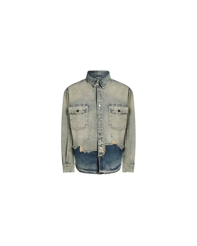 Guess JACKEN & MÄNTEL - Jeansjacken/Mäntelauf YOOX.COM Blau