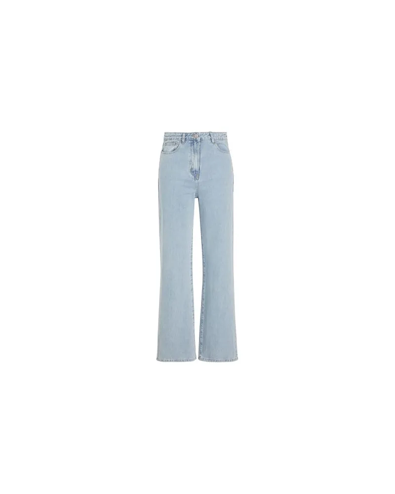 8 by Yoox ORGANIC COTTON DENIM MID-RISE RELAXED JEANS  - HOSEN & RÖCKE - Jeanshosenauf YOOX.COM Blau